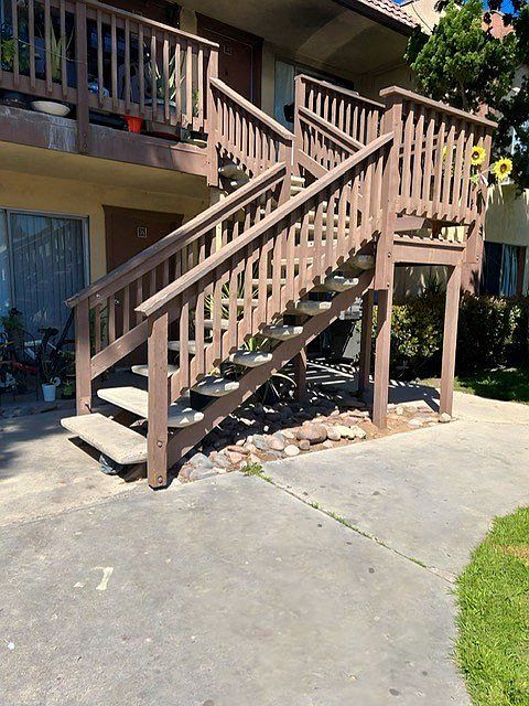 Mission Bell staircase.