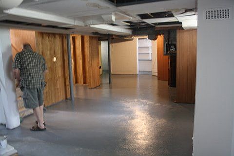 clean dry basement