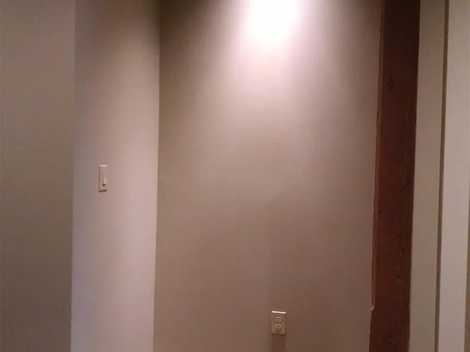 Nook, perfect sized for a bill pay station, office, or reading area equipped with wall outlet