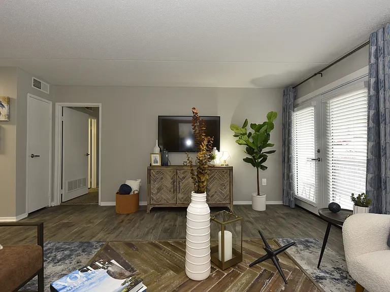 Spacious Living Room + Oversized Windows
