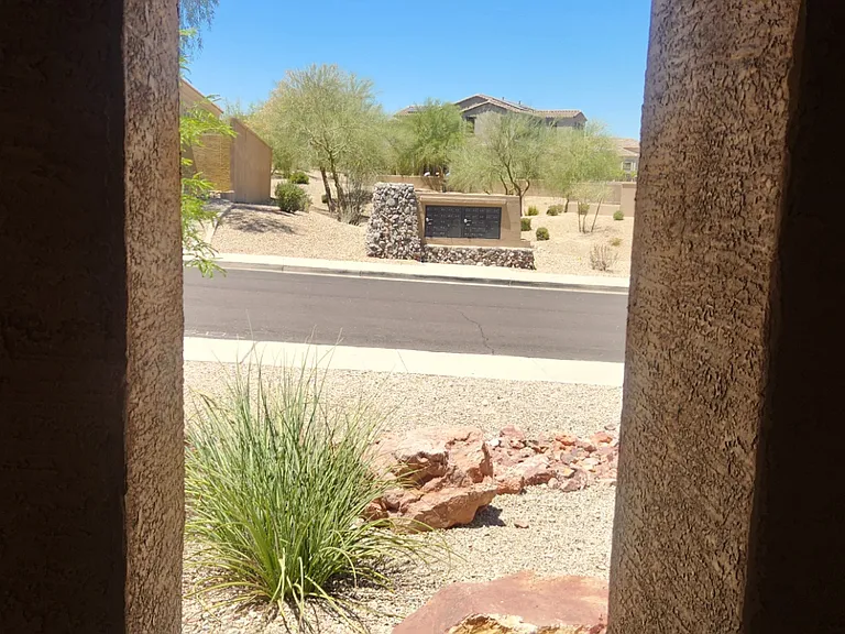 Mailbox conveniently located across the street