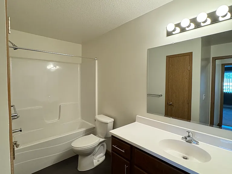 Bathroom 1 with storage closet