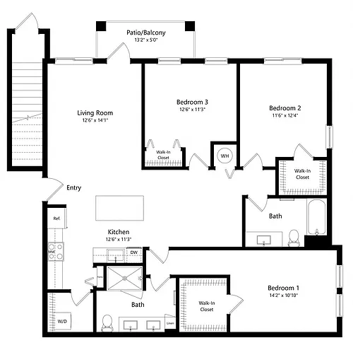 Floor plan C1 w/ Garage