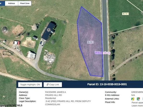 Friars Hill Rd, Williamsburg, WV 24991