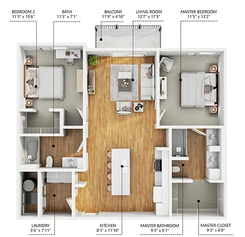 Floor plan B3
