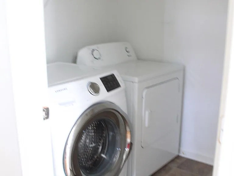 Upstairs washer and dryer