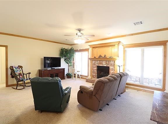 Formal Living Room from Breakfast Bar of Kitchen