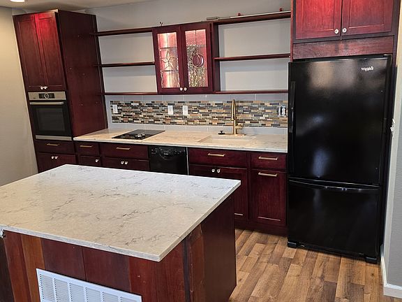 Kitchen with island.