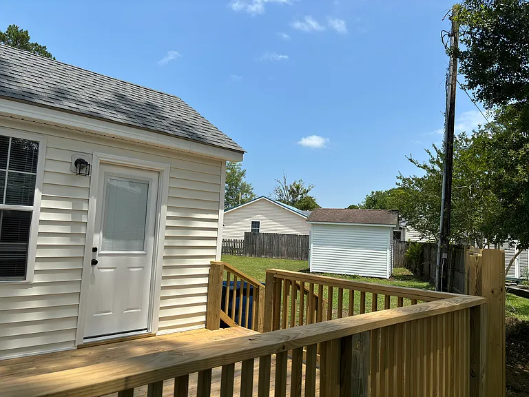 back deck off kitchen
