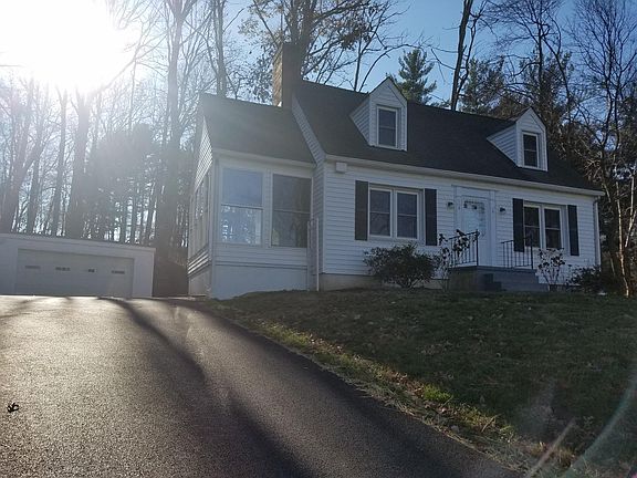 Recently paved driveway
