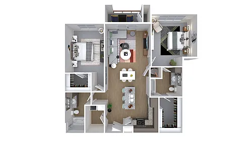 Floor plan 2X2-1208