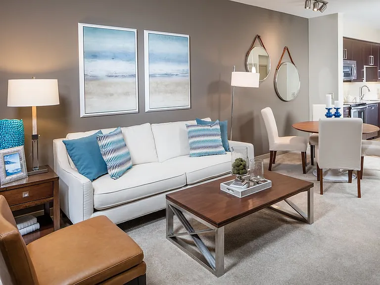 Phase II One Bedroom Espresso Finish Living Dining