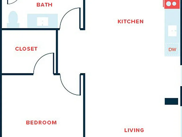 1 Bed, 1 Bath - Apt P 1 Bed, 1 Bath - Apt P