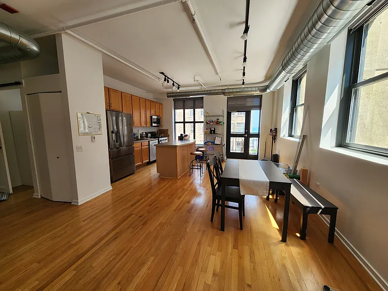 Dining room and open kitchen