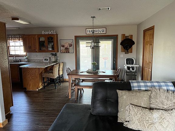 Dining and kitchen. 