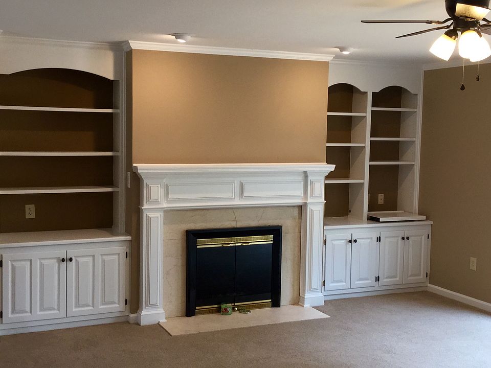 Living room fireplace