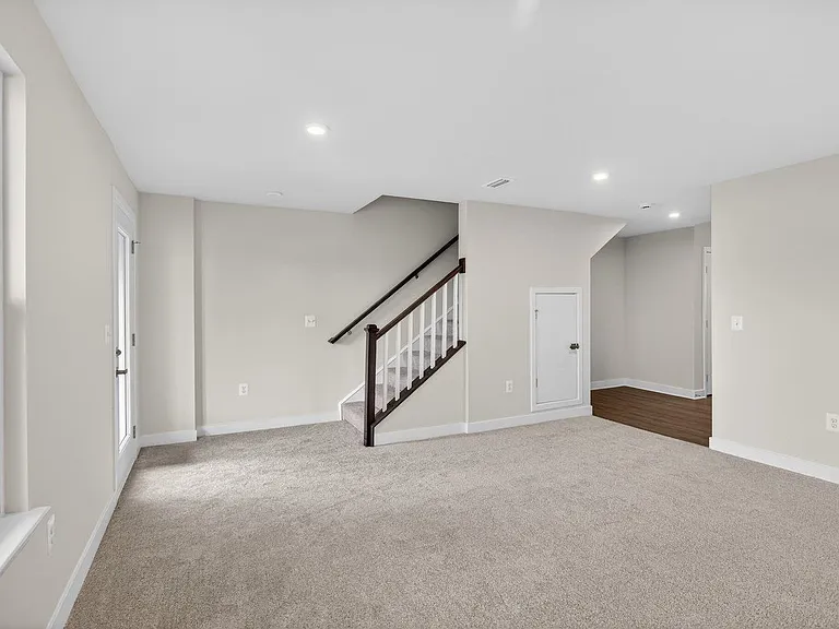 View from the bonus room to the steps leading to the 2nd floor