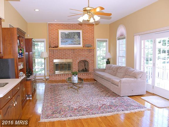Family Room with Wood Burning Fireplace