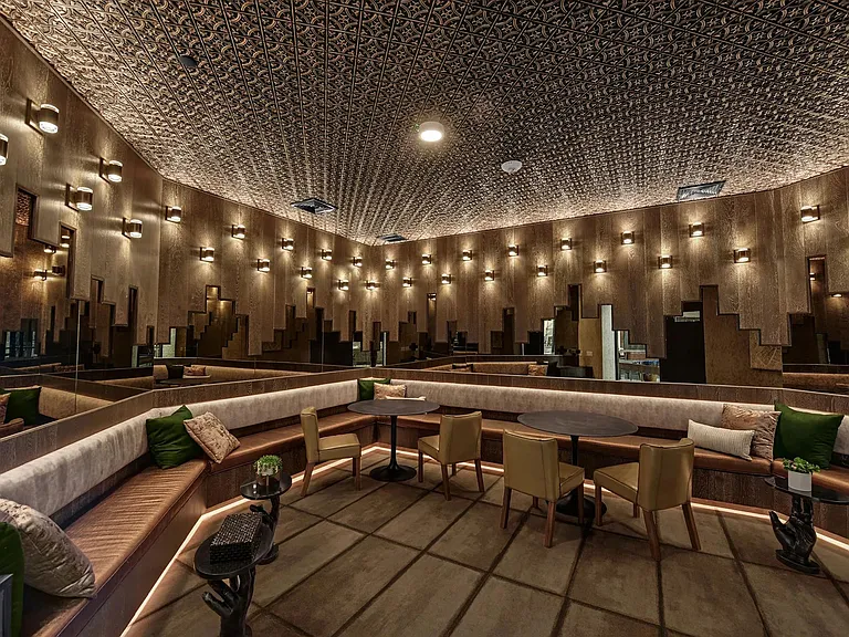 Unwind with friends and family in our Speak Easy Lounge.
