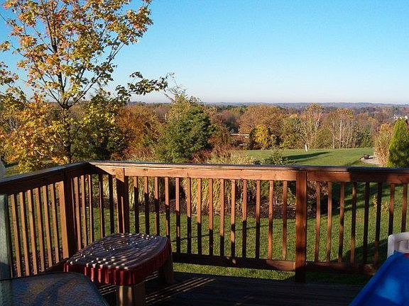 Valley view from wood deck