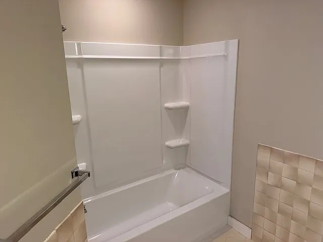 New shower/tub in bathroom 2