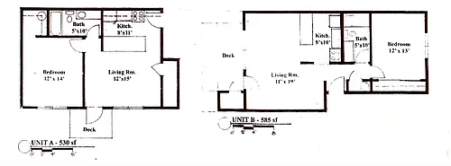 Floor plan 1 Bed 1 Bath