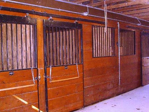 4 Clean Stalls in a 36x40' barn -feed room,tack room,hay room,and wash room