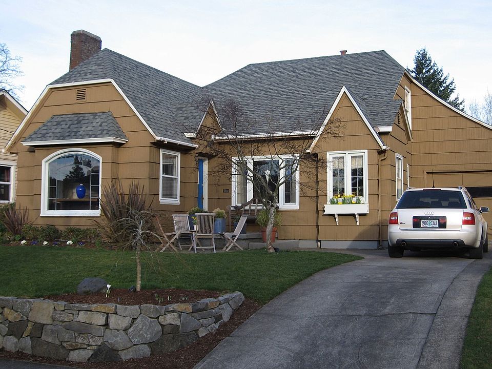 front of the house