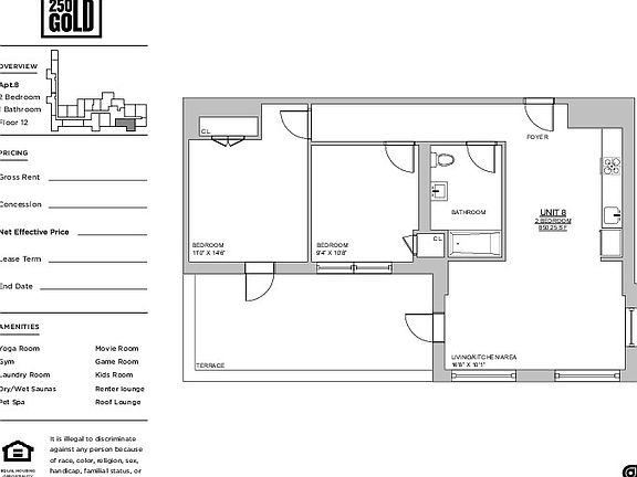 2nd image of 250 Gold St #1308