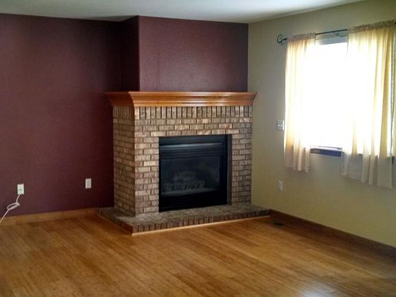 Living room with fireplace