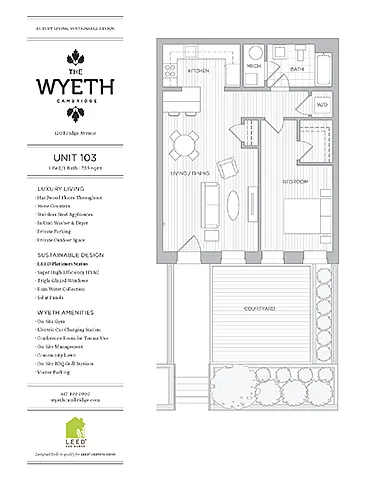 Floor plan One Bedroom