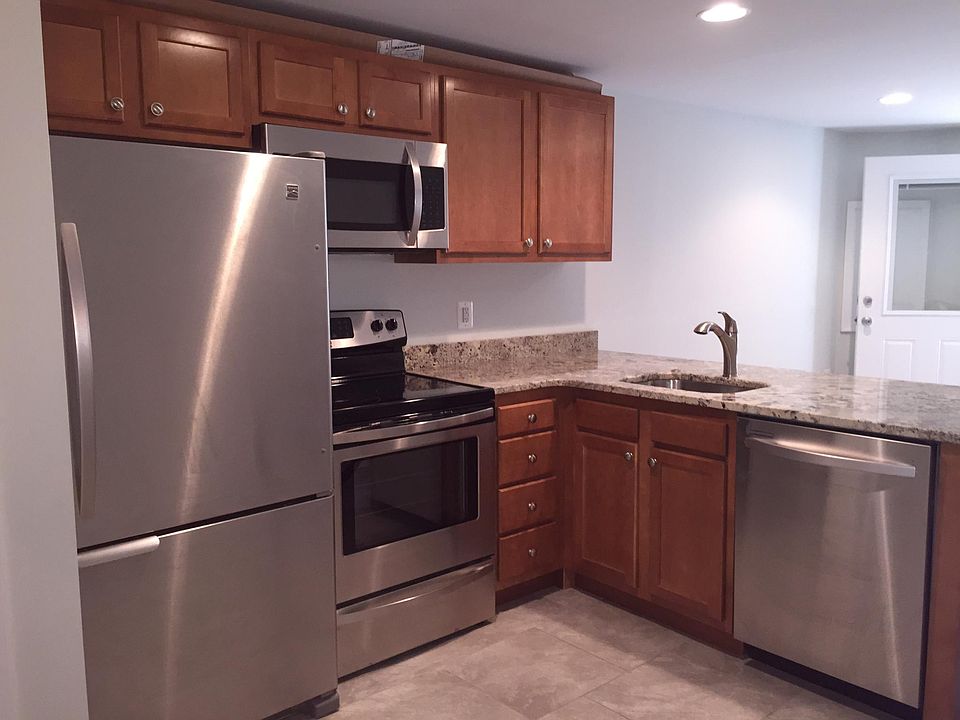 Recently renovated stainless steel kitchen
