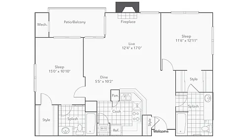 Floor plan Chesapeake
