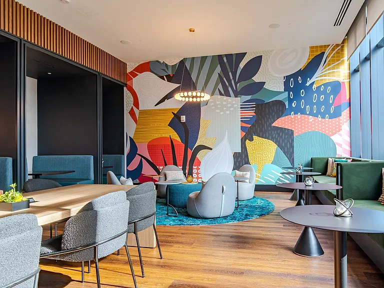 Modern Co-Working Lounge at 903 Peachtree Apartments in Atlanta, GA 30309