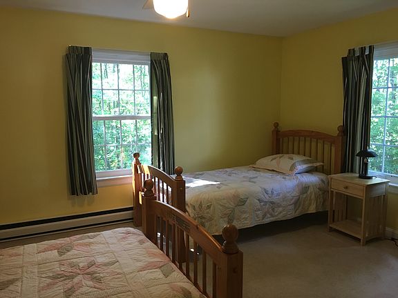 Sunny second floor bedroom