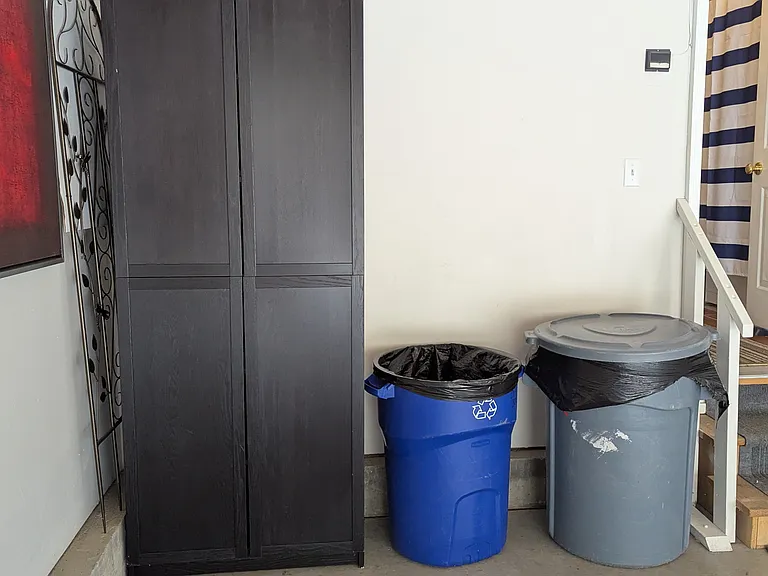 Garage, Trash and Recycle services Included in HOA/Rent