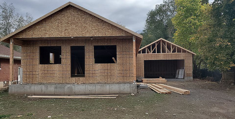 House is in framing stage