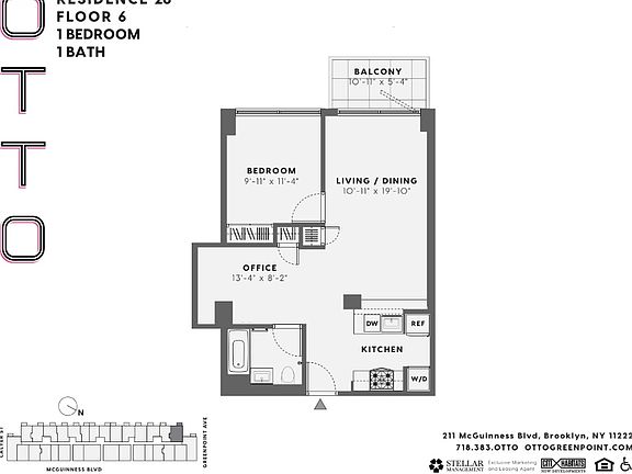 2nd image of 211 McGuinness Blvd APT 628