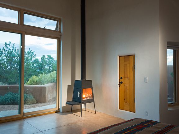 Witus wood stove Master bedr