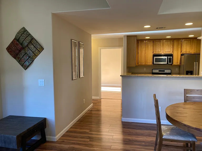 Looking into kitchen from Family Room.