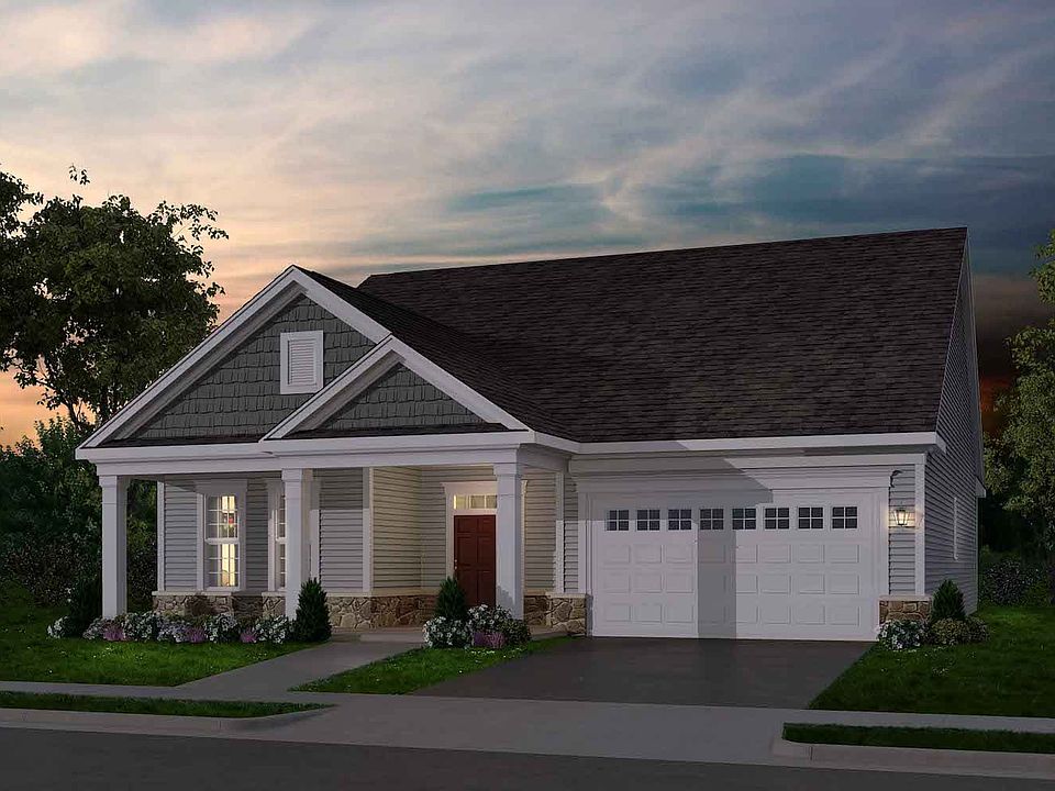 Elevation 1 of the Quincy II a home design offered at Heritage Shores in Bridgeville DE by Brookfiel