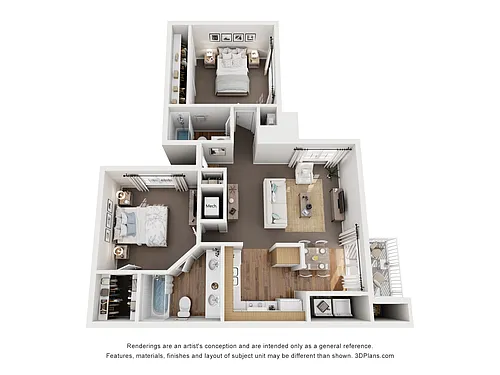 Floor plan B180 BRADFORD - 2 Bedroom, 2 Bathroom