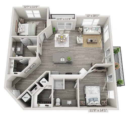 Floor plan B4-4