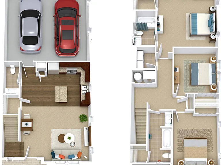 C2 3 Bedroom 2.5 Bath w/ 2 Car Garage C2 3 Bedroom 2.5 Bath w/ 2 Car Garage
