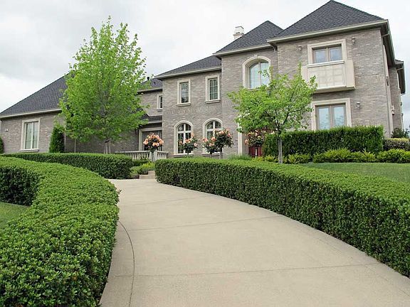 Front with circular driveway