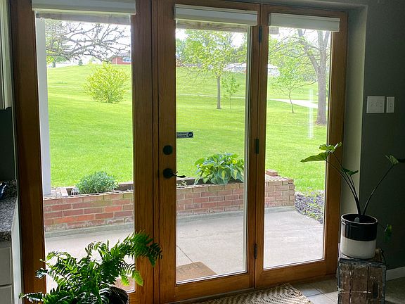 View through the front patio door