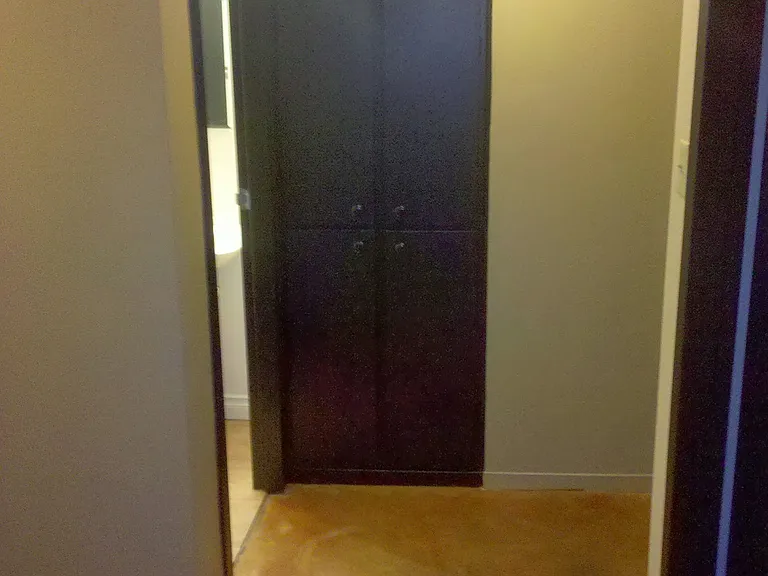 Standing in hallway
To the left is front door and then bathroom.
Straight ahead is storage
To the right are 2nd bedroom and then master bedroom