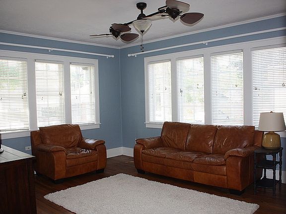 Family rm w/ large windows
