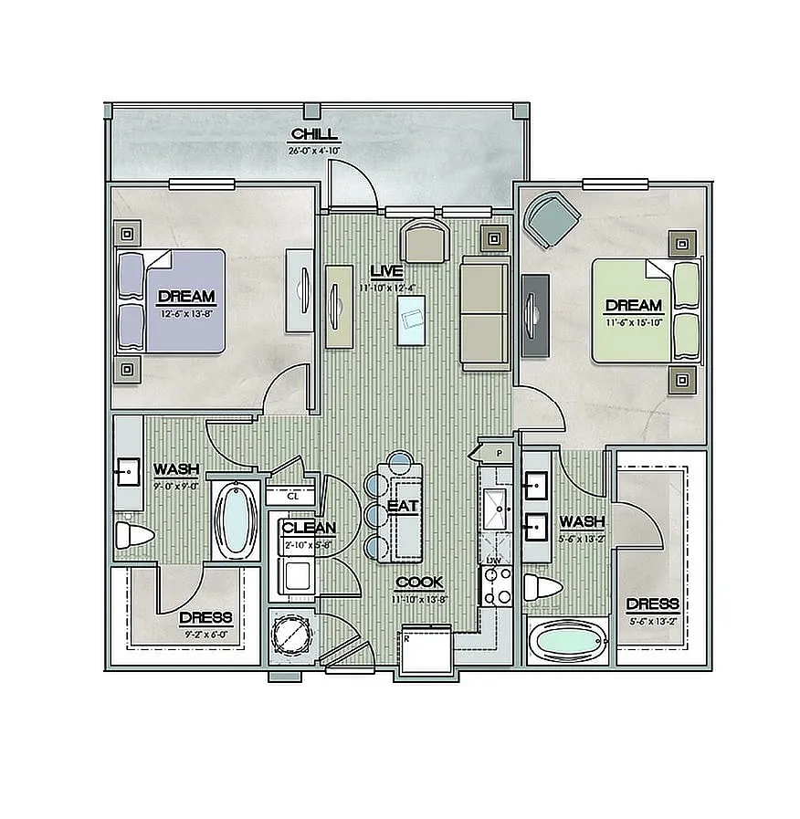 Floor plan B1A2