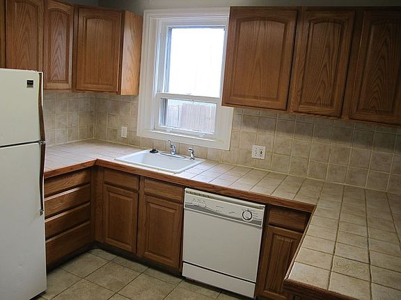 Tiled counter tops & Floor, 